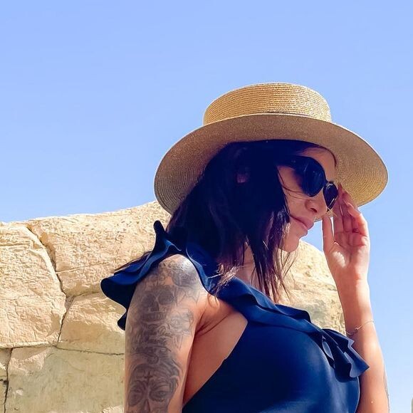 Julia Paredes enceinte et en maillot, le 6 février 2021