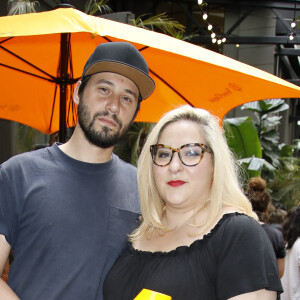 Alexis et sa compagne Marilou Berry lors de la soirée organisée pour célébrer les 10 ans de la salle de sports le "Klay Club" à Paris, le 28 juin 2019. © Marc Ausset-Lacroix/Bestimage