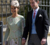 James Matthews et sa femme Pippa Middleton, enceinte - Les invités arrivent à la chapelle St. George pour le mariage du prince Harry et de Meghan Markle au château de Windsor