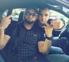 Le rappeur Samat, tué par balles le lundi 7 octobre 2019, sur Instagram. Il pose ici avec son ami, l'artiste Sofiane.