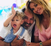 Ingrid Chauvin et son mari Thierry Peythieu célèbrent le troisième anniversaire de leur fils Tom lundi 10 juin 2019.
