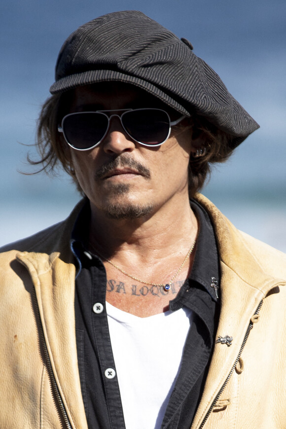 Johnny Depp présente le documentaire 'Crock of Gold A few rounds with Shane Macgowan' au festival international du film de Saint-Sébastien (Donostia) le 20 septembre 2020.