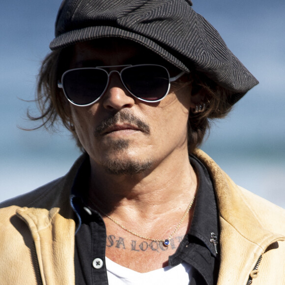 Johnny Depp présente le documentaire 'Crock of Gold A few rounds with Shane Macgowan' au festival international du film de Saint-Sébastien (Donostia) le 20 septembre 2020.