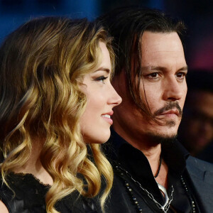 Johnny Depp et Amber Heard - Avant-première du film "Black Mass" lors du Festival BFI à Londres.