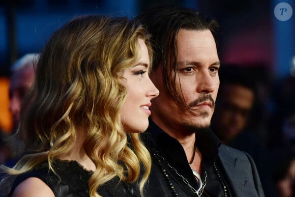 Johnny Depp et Amber Heard - Avant-première du film "Black Mass" lors du Festival BFI à Londres.