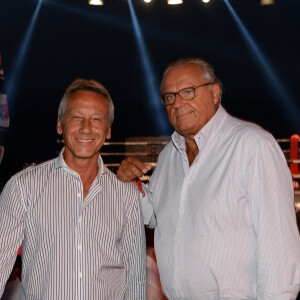 Daniel Moyne et Gérard Louvin - People à la 3ème édition de la "Fight Night" à Saint-Tropez. Les plus grands noms de la Boxe Thaï et du Kick-Boxing mondiaux se sont affrontés sur le ring, au milieu de La Citadelle.