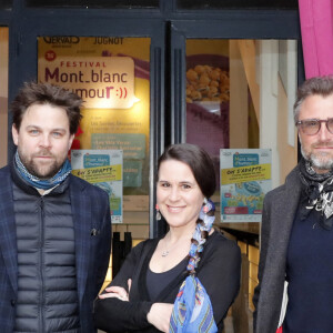 Thierry Frémont, Arthur Jugnot, Antonia de Rendinger, Alexandre Brasseur et Gus - Le jury du 37e Festival Mont-Blanc d'Humour à Saint-Gervais. Le 21 mars 2021.
