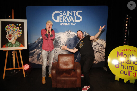 Charlotte Boisselier, François Guedon - Les stars du rire participent au 37e Festival Mont-Blanc d'Humour à Saint-Gervais. Le 21 mars 2021.