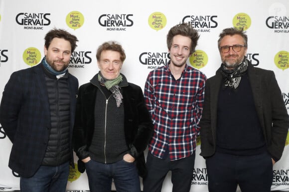 Arthur Jugnot, Thierry Frémont, Gus et Alexandre Brasseur - Les stars du rire participent au 37e Festival Mont-Blanc d'Humour à Saint-Gervais. Le 21 mars 2021.