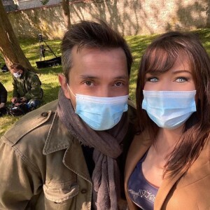 Elsa Esnoult et Sébastien Roch sur Instagram. Le 14 mai 2020.