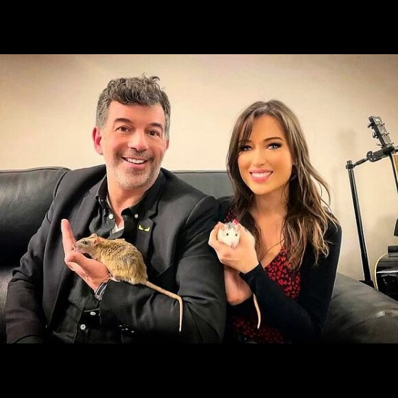 Elsa Esnoult et Stéphane Plaza sur Instagram. Le 13 mars 2021.