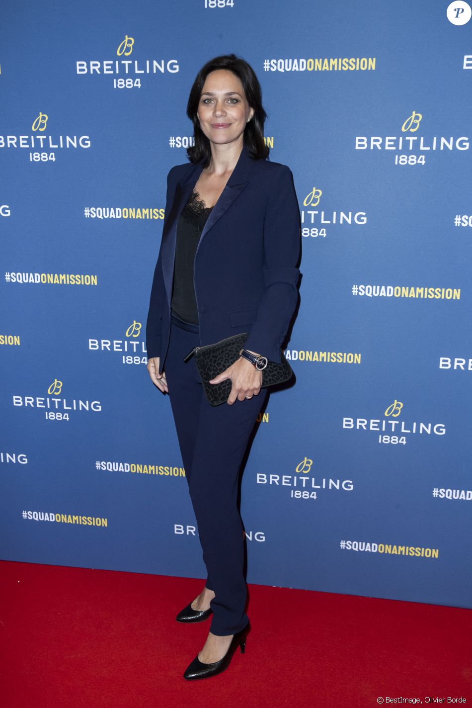 Nathalie Péchalat lors de la soirée de réouverture de la boutique "Breitling", située rue de la Paix. Paris, le 3 octobre 2019. © Olivier Borde/Bestimage