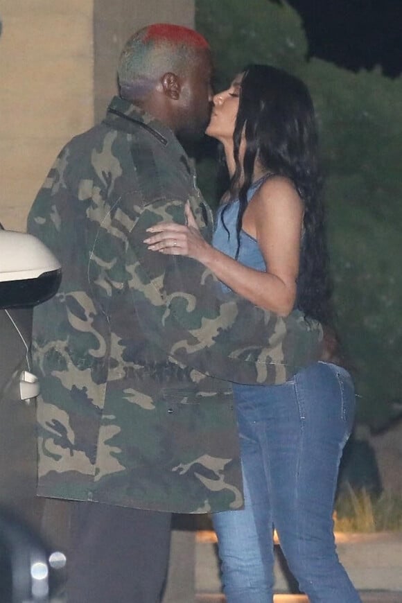 Kim Kardashian et Kanye West à Malibu en février 2019.