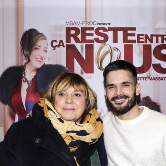 Exclusif - Michèle Bernier et Edouard Collin - Première de la pièce "Ca reste entre nous" au théatre du Gymnase à Paris, le 5 février 2019. © Cédric Perrin/Bestimage