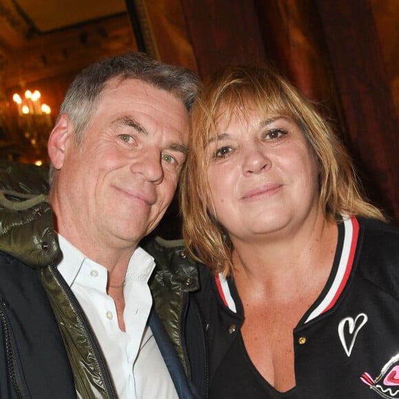 Bruno Gaccio et Michèle Bernier - Générale du woman show "Vive Demain !" de Michèle Bernier au théâtre des Variétés à Paris. © Coadic Guirec/Bestimage