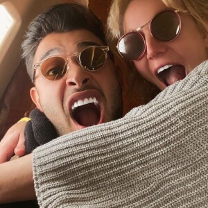 Britney Spears et son compagnon Sam Asghari sur Instagram. Le 24 février 2021.