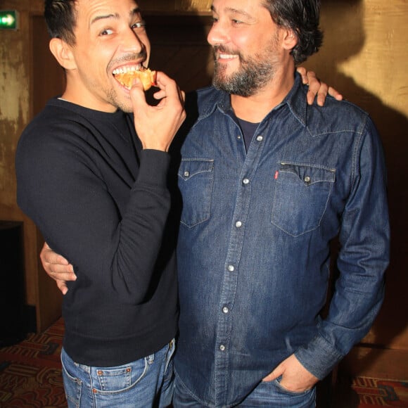 Steevy Boulay et Titoff - Soirée de lancement du parfum "L'Ogre" et des vins de J.M Bigard au Manko à Paris, le 28 octobre 2019. © Philippe Baldini/Bestimage