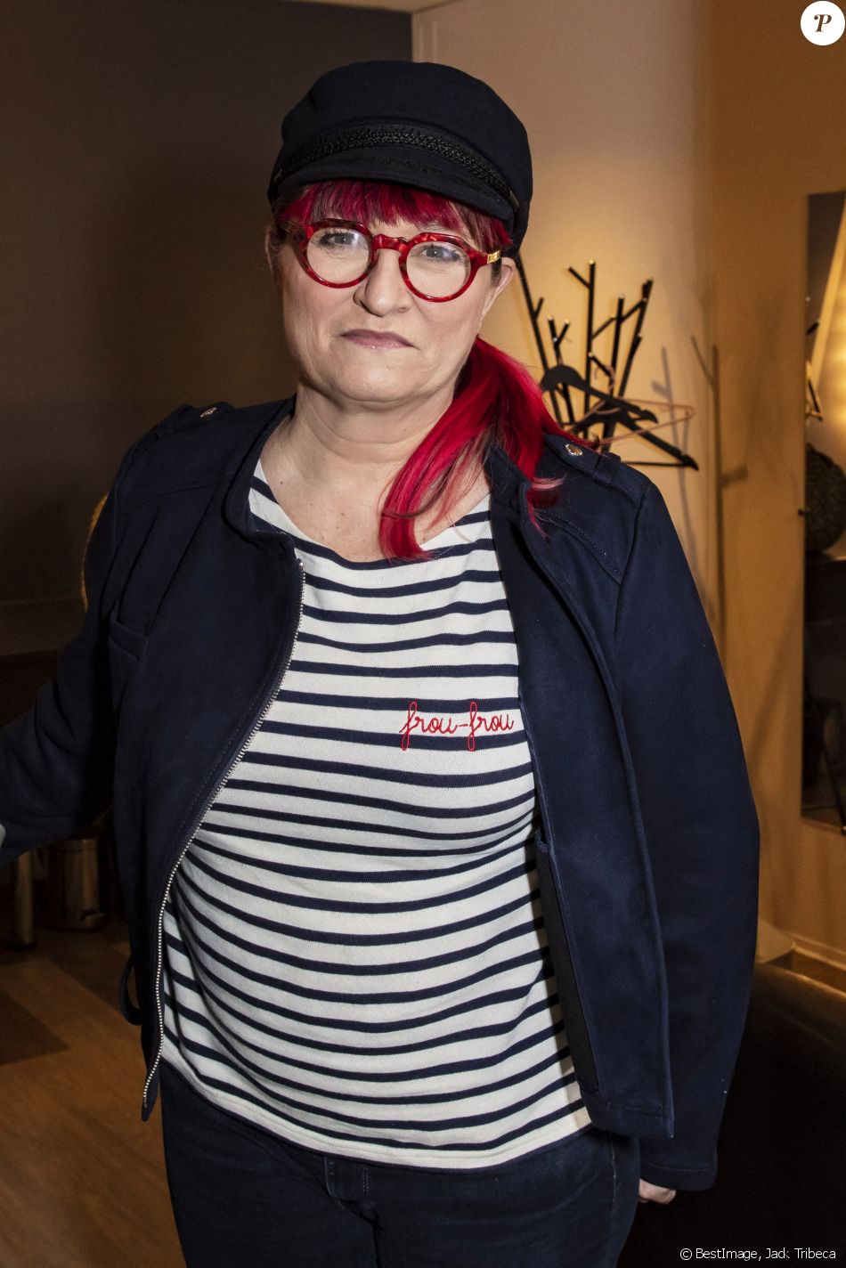 Exclusif - Christine Bravo - Backstage de l'enregistrement de l'émission "Les Grosses Têtes", présentée par Laurent Ruquier et diffuséele 19 décembre sur France 2. Le 8 décembre 2020 © Jack Tribeca / Bestimage