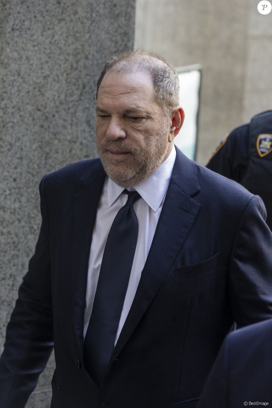 Harvey Weinstein au tribunal de New York City, New York, Etats-Unis, où il a plaidé non-coupable, le 5 juin 2018. Harvey Weinstein a été inculpé pour un viol et une agression sexuelle le 30 mai dernier.