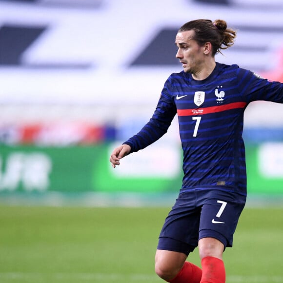 Antoine Griezmann pendnat l'éliminatoires de coupe du monde 2022 au stade de France à Paris le 24 mars 2021. © Philippe Lecoeur / Panoramic / Bestimage