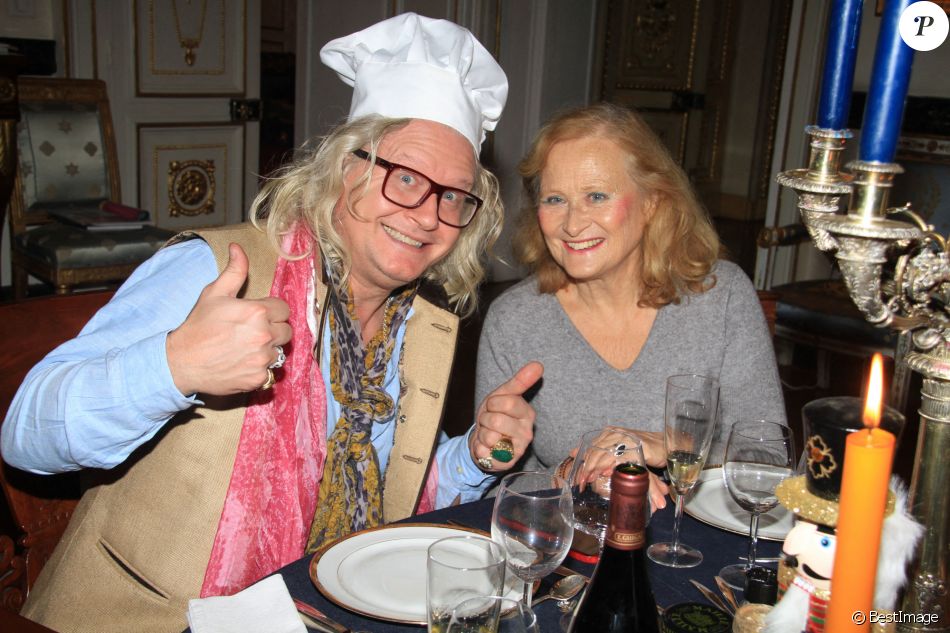 Exclusif - Pierre-Jean Chalençon, Katia Tchenko lors d'un dîner au Palais Vivienne à Paris le 9 décembre 2020. © Baldini / Bestimage