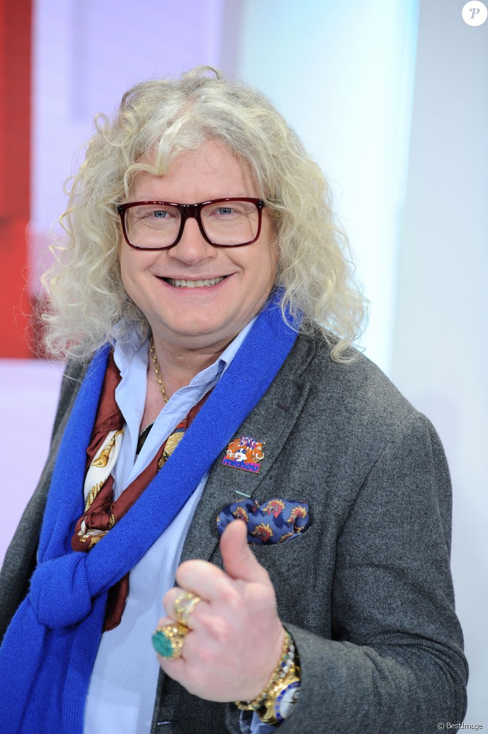 Info - Pierre-Jean Chalençon va bientôt intégrer le casting de l'émission "Fort Boyard" - Exclusif - Pierre-Jean Chalençon - Enregistrement de l'émission "Vivement Dimanche prochain" présentée par M.Drucker et diffusée le 1er mars 2020 sur France 2. Le 19 février 2020 © Guillaume Gaffiot / Bestimage Exclusive - No Web No Blog pour Belgique et Suisse