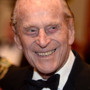 La reine Elisabeth II d'Angleterre et le prince Philip, duc d'Edimbourg, arrivent à la réception marquant la semaine du Commonwealth au Guildhall à Londres. Le 16 mars 2016 