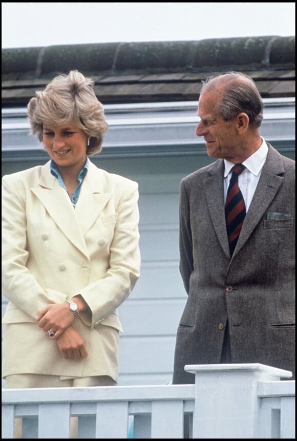 Diana et le prince Philip en 1987. 