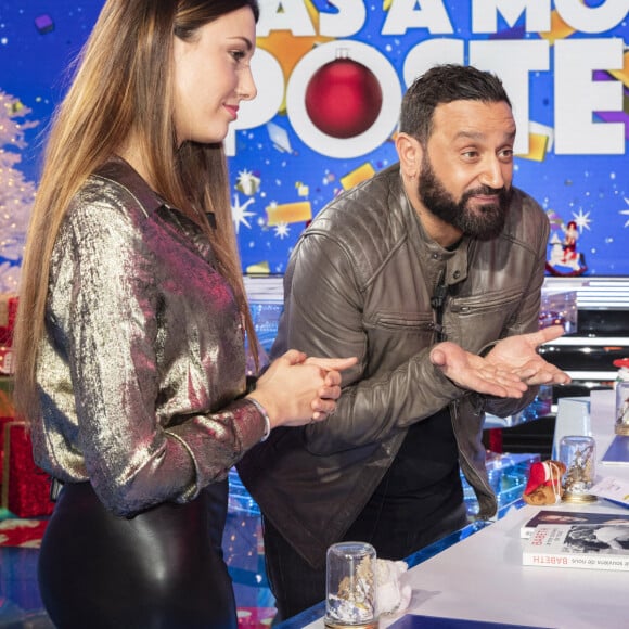 Exclusif - Delphine Wespiser, Cyril Hanouna, Tiffany Bonvoisin - Enregistrement de l'émission "Touche Pas à Mon Poste". Le 2 décembre 2020. © Jack Tribeca / Bestimage