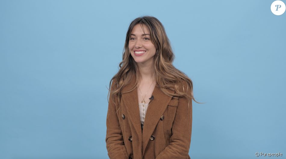 Delphine Wespiser en interview pour Purepeople. Le 8 avril 2021.