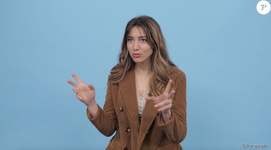 Delphine Wespiser en interview pour Purepeople. Le 8 avril 2021.