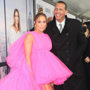 Jennifer Lopez et Alex Rodriguez - Photocall de la première de Second Act à New York, le 12 décembre 2018.