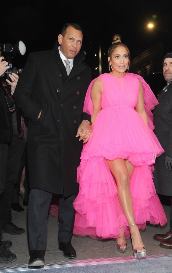 Jennifer Lopez et Alex Rodriguez - Photocall de la première de Second Act à New York, le 12 décembre 2018.