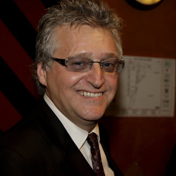 En France, à Paris, à L'Olympia, Gilbert Rozon lors de la générale du spectacle "Merki" d'Elie Semoun le 16 octobre 2008.