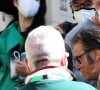 Al Pacino sur le tournage d'une scène du film "Gucci" à Rome, Italie, le 31 mars 2021.