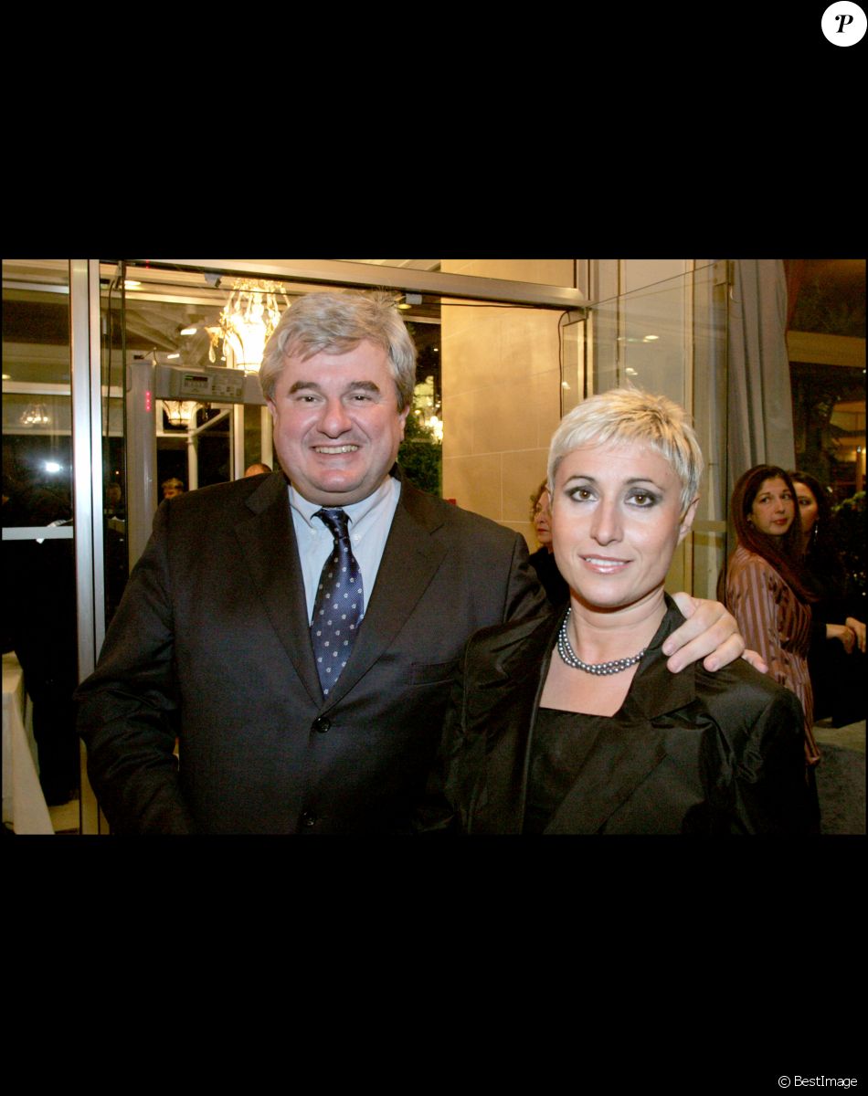 Éric Raoult et son épouse - Diner du CRIF au Pavillon d'Armenonville de Paris.