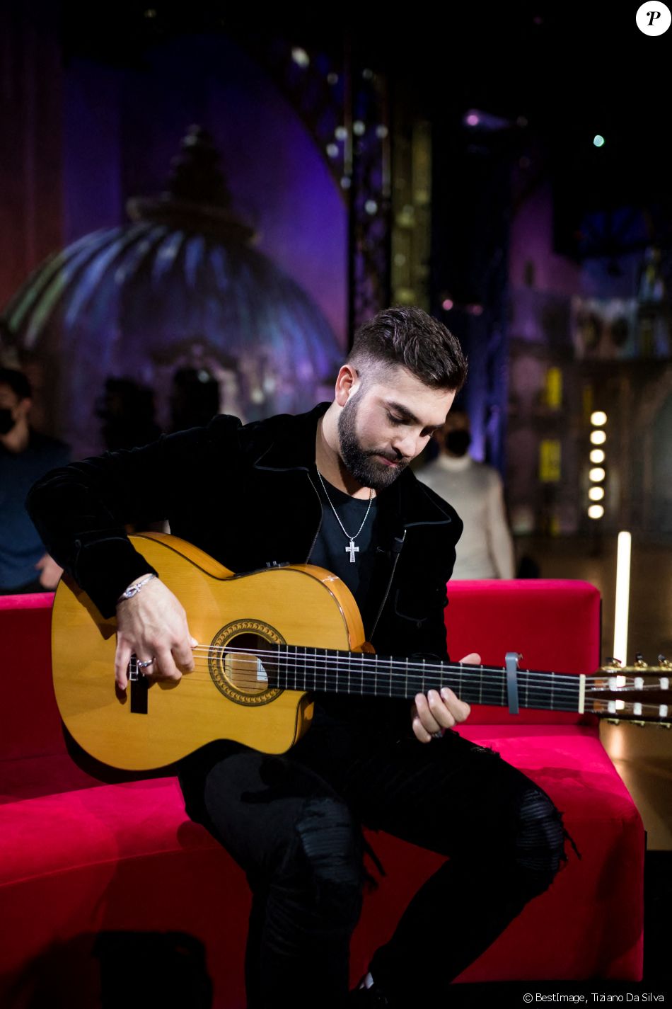 Exclusif - Kendji Girac - Enregistrement de l'émission "Surprise Sur Prise" à l'Atelier des Lumières à Paris, qui sera diffusée le 27 février sur France 2. Le 15 février 2021 © Tiziano Da Silva / Bestimage