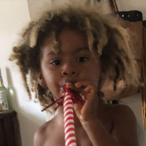 Joakim Noah souhaite un joyeux anniversaire à son neuveu Nohea, le fils de sa soeur Yelena Noah. Le 17 avril 2021.