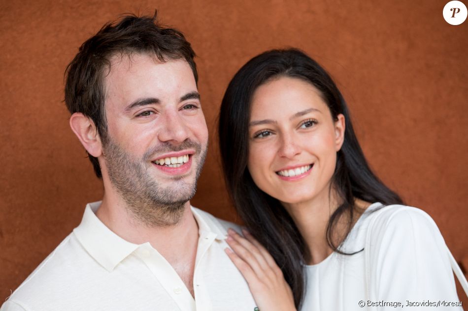 Yaniss Lespert et sa compagne Bétina Orsetti - Jour 1 - Internationaux de Tennis de Roland-Garros à Paris, le 27 mai 2018. © Jacovides/Moreau/Bestimage