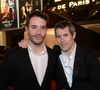 Exclusif - Jalil Lespert et son frère Yaniss - Arrivées à la 12e cérémonie des Globes de Cristal au cabaret parisien Le Lido © Rachid Bellak/Pool/Bestimage 