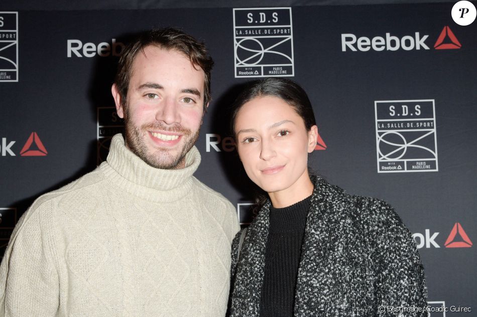 Yaniss Lespert et sa compagne Bétina Orsetti à l'inauguration du complexe sportif "La.Salle.De.Sport with Reebok" (S.D.S), boulevard de la Madeleine, à Paris, France, le 16 novembre 2017. © Coadic Guirec/Bestimage