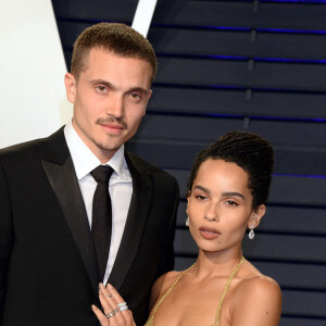 Mariage - Zoë Kravitz s'est mariée avec Karl Glusman - Zoe Kravitz et son fiancé Karl Glusman - Soirée Vanity Fair Oscar Party à Los Angeles. Le 24 février 2019 