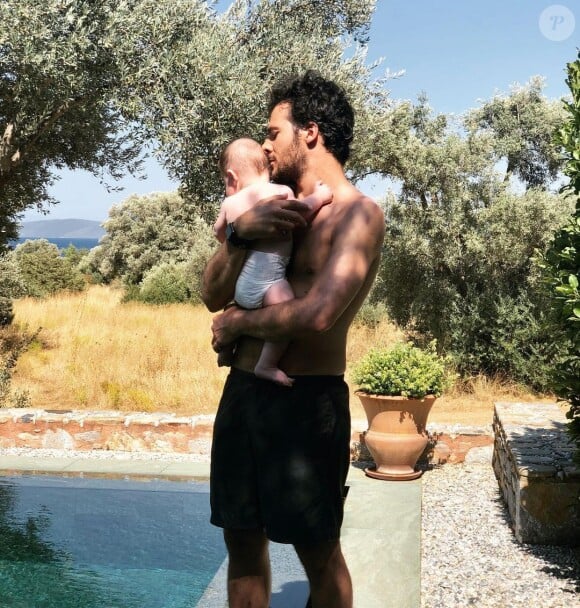 Amir et son fils sur Instagram, décembre 2020.