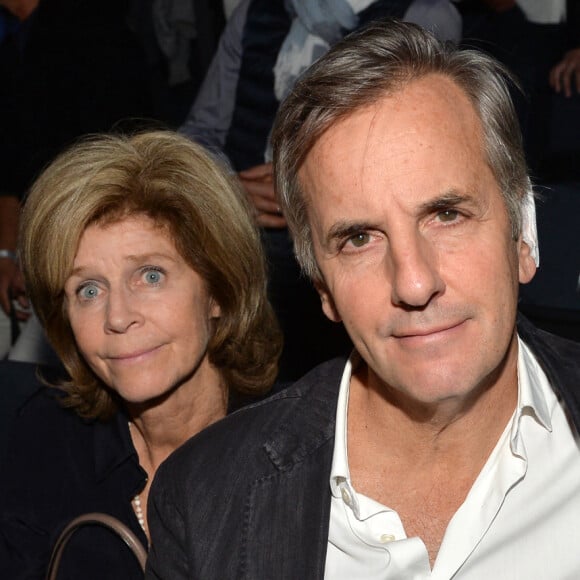 Bernard de la Villardière et sa femme Anne à la finale du tournoi de tennis "Rolex Paris Masters 2017" à Paris le 5 novembre 2017. © Peusseau-Veeren/Bestimage