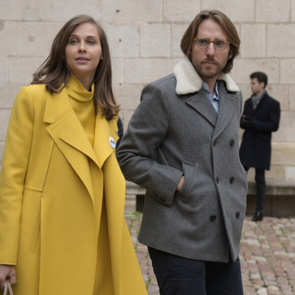 Ophélie Meunier et son mari Mathieu Vergne - 159ème vente aux enchères des vins des Hospices de Beaune le 17 novembre 2019. © Giancarlo Gorassini/Bestimage