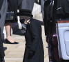 La reine Elisabeth II d'Angleterre - Arrivées aux funérailles du prince Philip, duc d'Edimbourg à la chapelle Saint-Georges du château de Windsor, Royaume Uni, le 17 avril 2021.