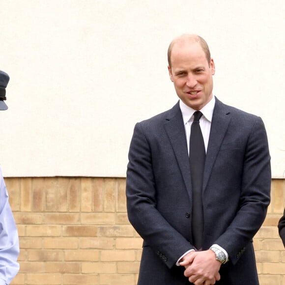 Le prince William, duc de Cambridge et Kate Middleton, duchesse de Cambridge, visitent le centre RAF Air Cadets à Londres, le 21 avril 2021, quelques jours après les obsèques du Prince Philip.