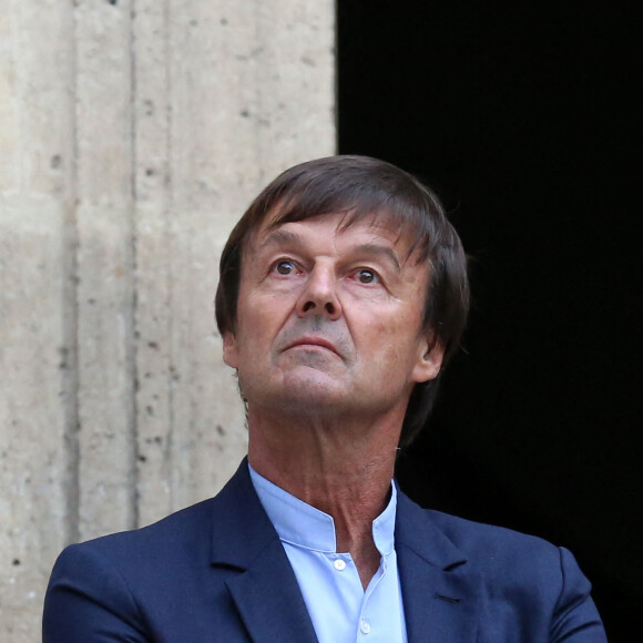 Passation de pouvoir entre le ministre de la Transition Ecologique et Solidaire, Nicolas Hulot et son successeur François de Rugy, au ministère de l'Ecologie, hôtel de Roquelaure, à Paris, le 4 septembre 2018. © Stéphane Lemouton / Bestimage