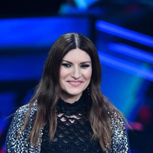 Laura Pausini lors de la 2ème soirée du 71ème Festival de la chanson italienne de Sanremo. Le 3 mars 2021 