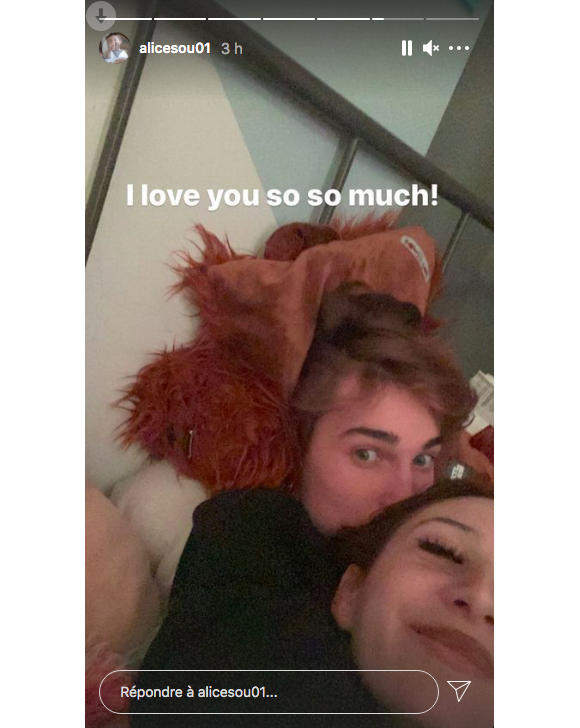 Alice Attal et son petit-ami River sur Instagram, le 23 avril 2021.